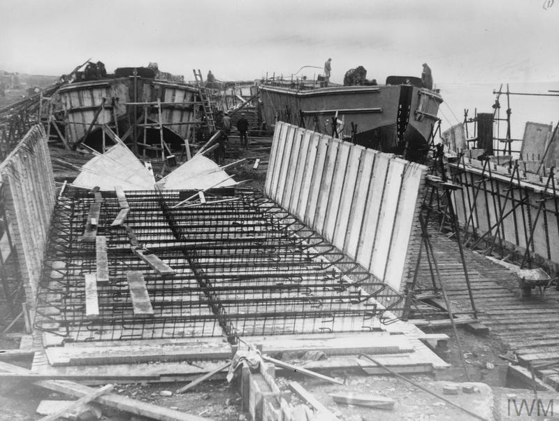 Photograph of construction of FCB