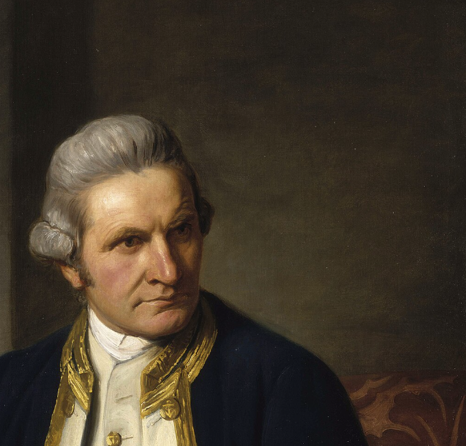 Oil portrait of Captain Cook