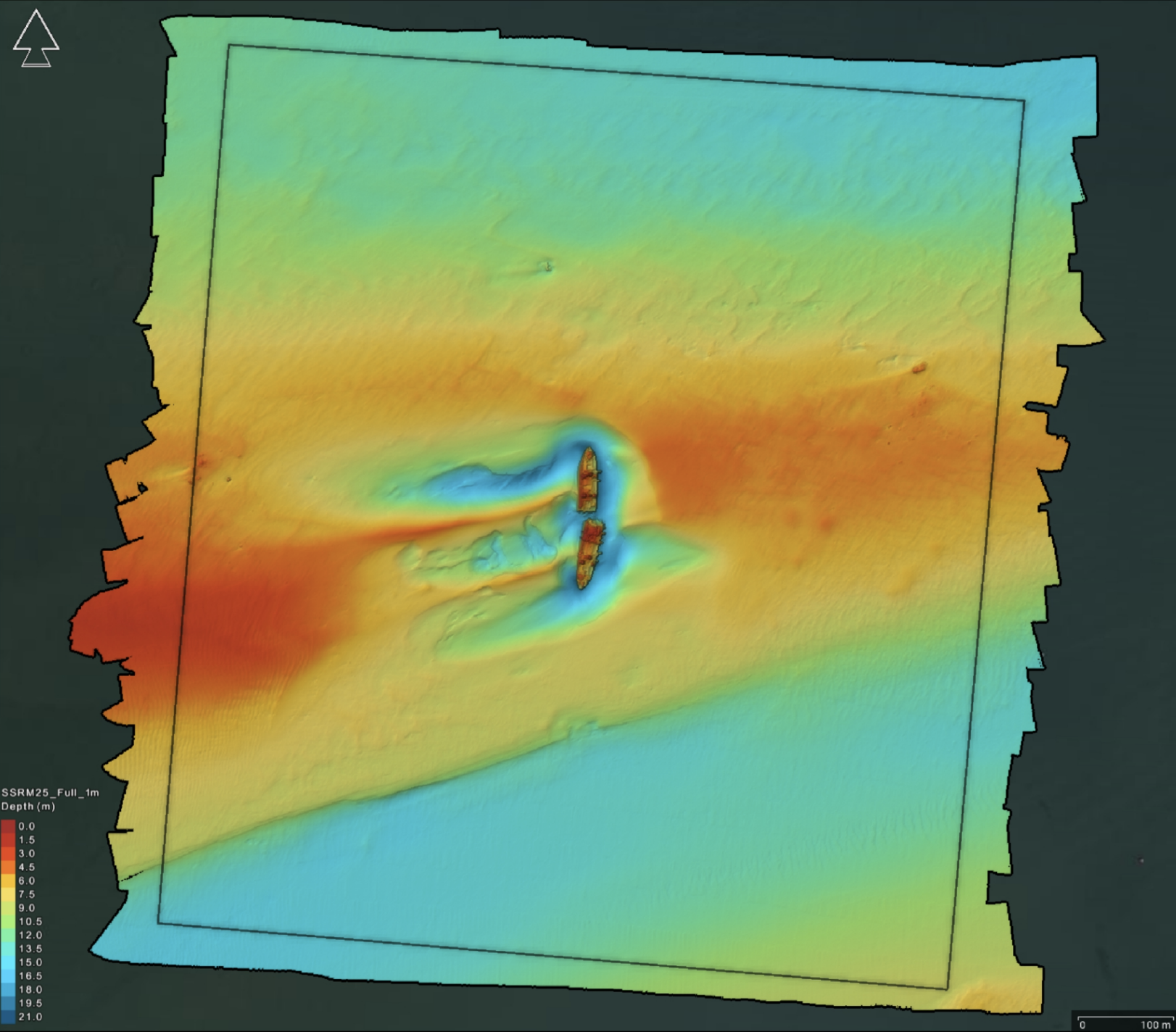 2025 multibeam survey of SS Richard Montgomery and the surrounding seabed